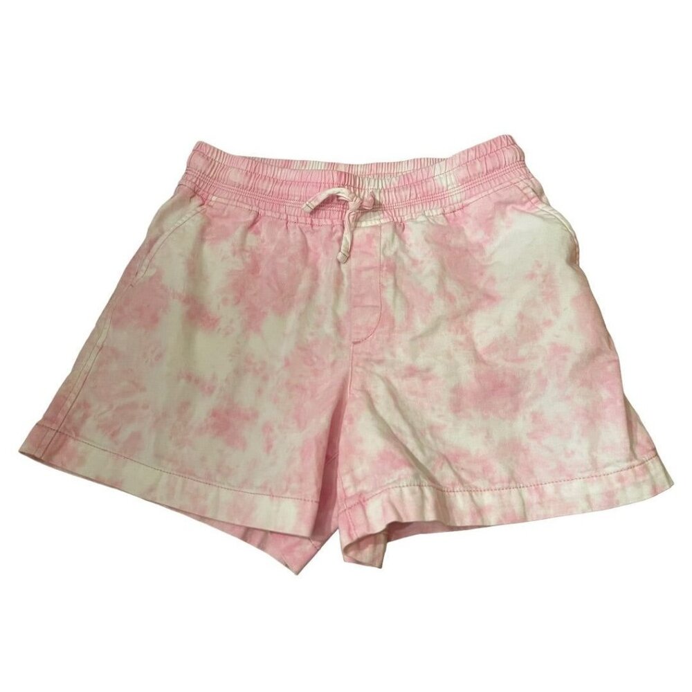 XXL (14-16) Gap Kids Elastic Waist Drawstring Girls Shorts Pink White